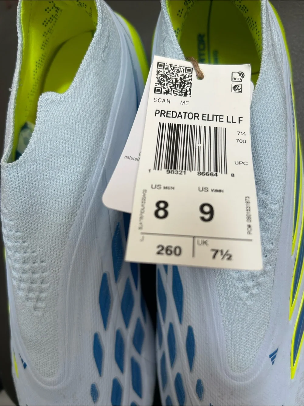 New Adidas Predator Elite Laceless FG Men’s Soccer Cleats Style JS0410